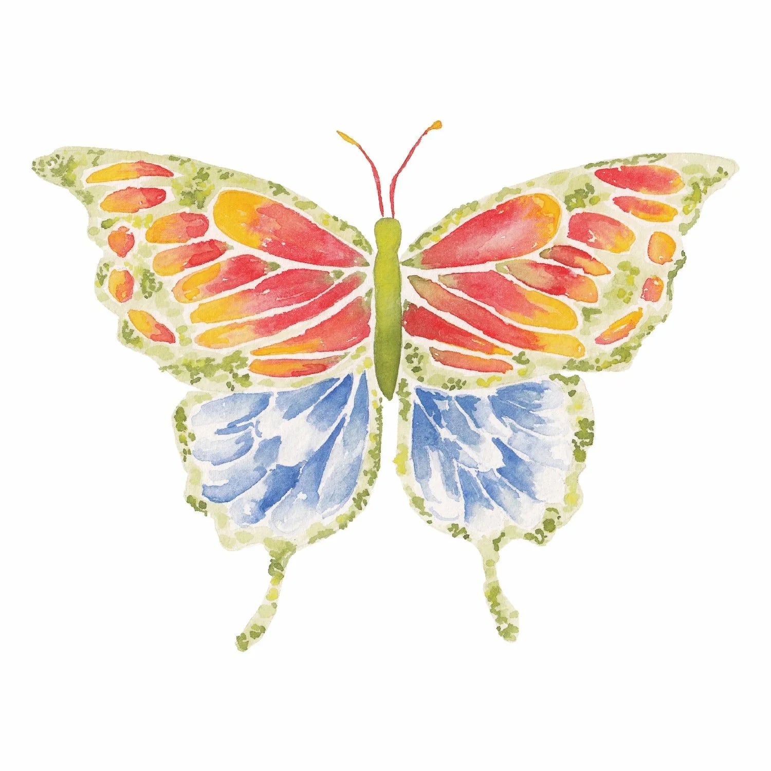 Sunset Butterfly Acrylic Art Block Small