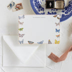 Personalized Butterfly Flat Notecards